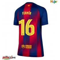 Camiseta Barcelona Fermin Lopez #16 Primera Equipación para mujer 2025-26 manga corta